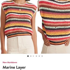 Marine Layer crocheted top